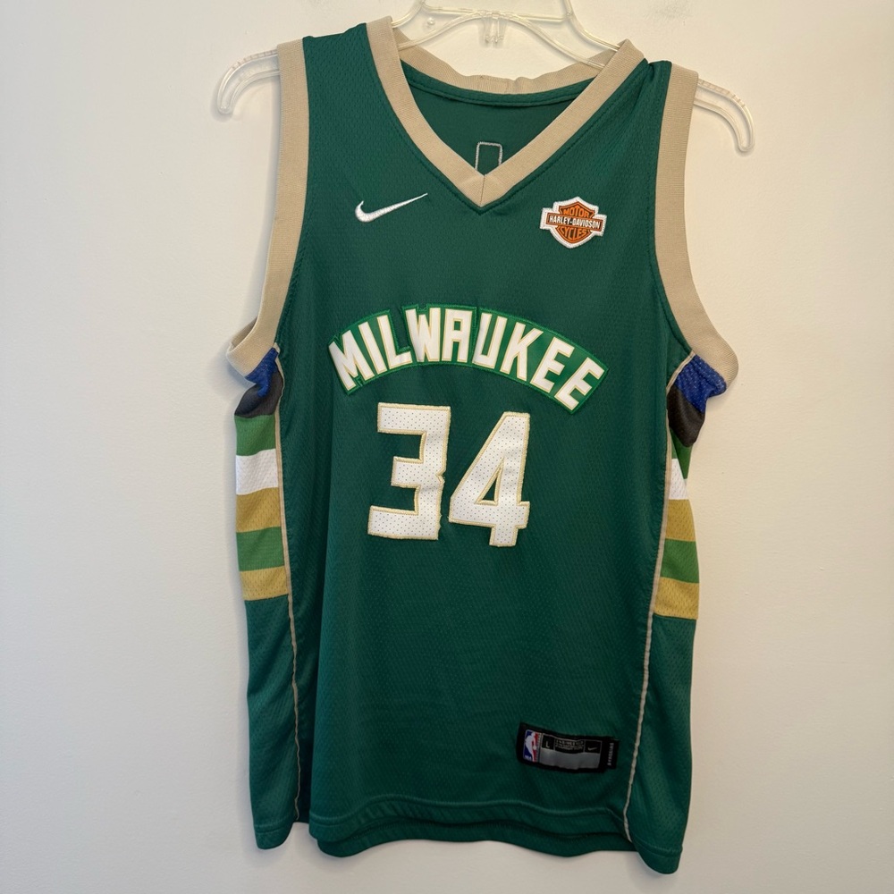 Nike Milwaukee Bucks  X Harley Davidson Antetokounmpo Jersey Large #34